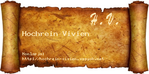 Hochrein Vivien névjegykártya