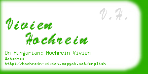vivien hochrein business card